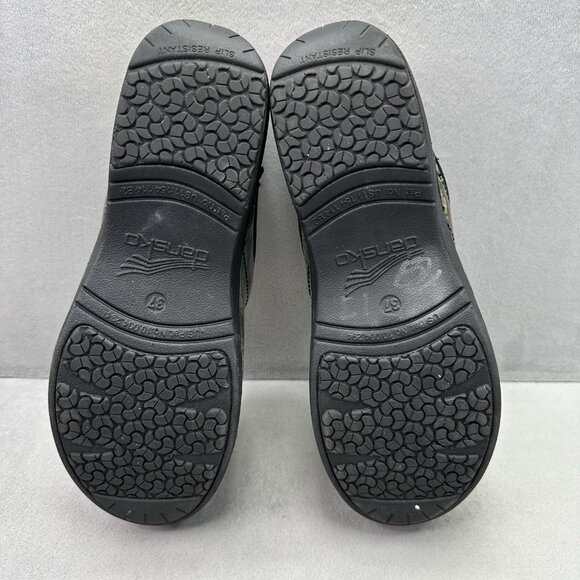 Womens 6.5-7 / EU 37 Dansko XP 2.0 Clog Tropical Garden Patent Leather Nursing - Picture 7 of 8